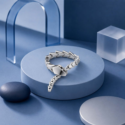 Serpentine Spine Sculptural 925 Sterling Silver Ring