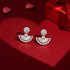 Shimmering Fan Jacket Sterling Silver Earri