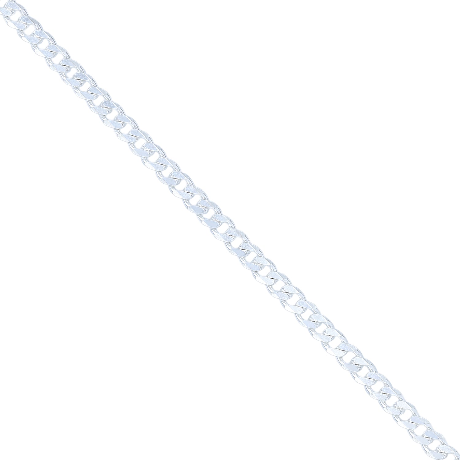 Shimmering Flat Link 925 Sterling Silver bracelet for Men