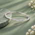 Shimmering Flower Cluster Sterling Silver Bracelet