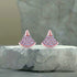 Shimmering Pavé Fan 925 Sterling Silver Earrings for Women