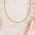 Shimmering Rose Tone 925 Sterling Silver Chain for Women
