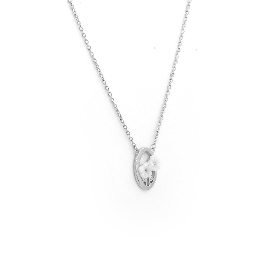 Shop Frosty White Floral Chain Online