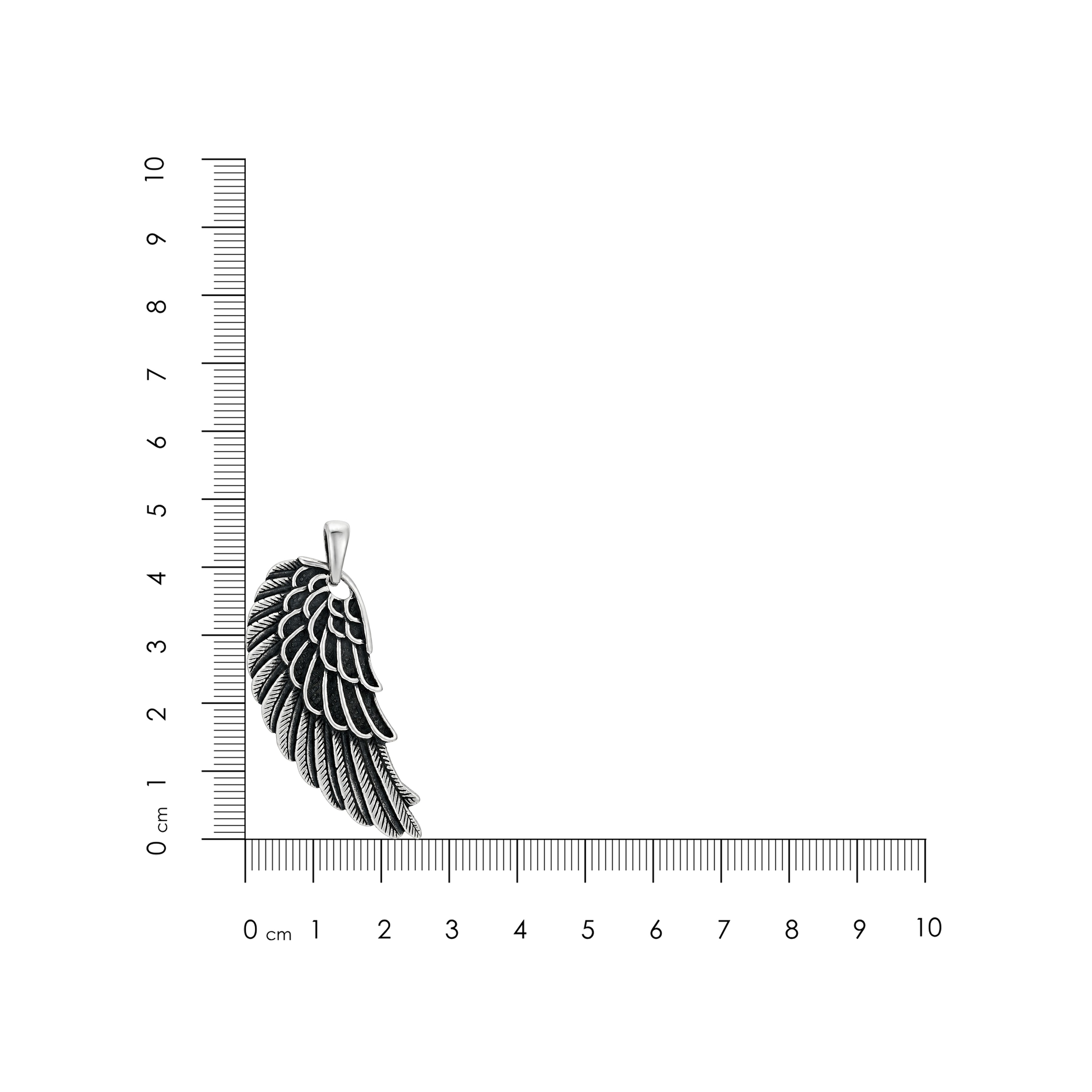 Silver Angel Wing Rakhi Pendant
