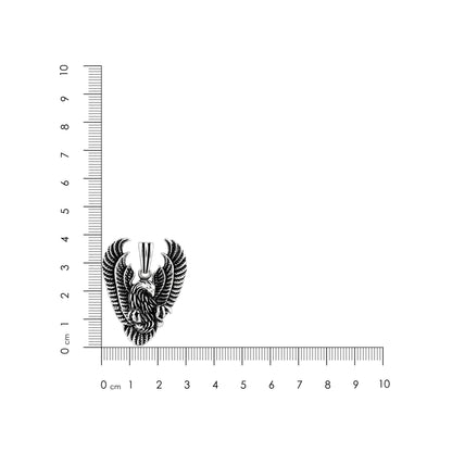 Silver Antique Eagle Pendant