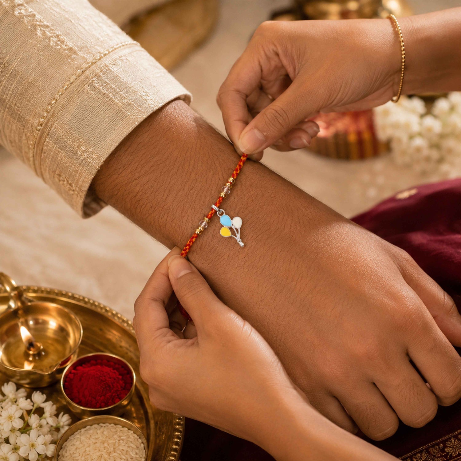 SilverBalloons Kids Rakhi Pendant