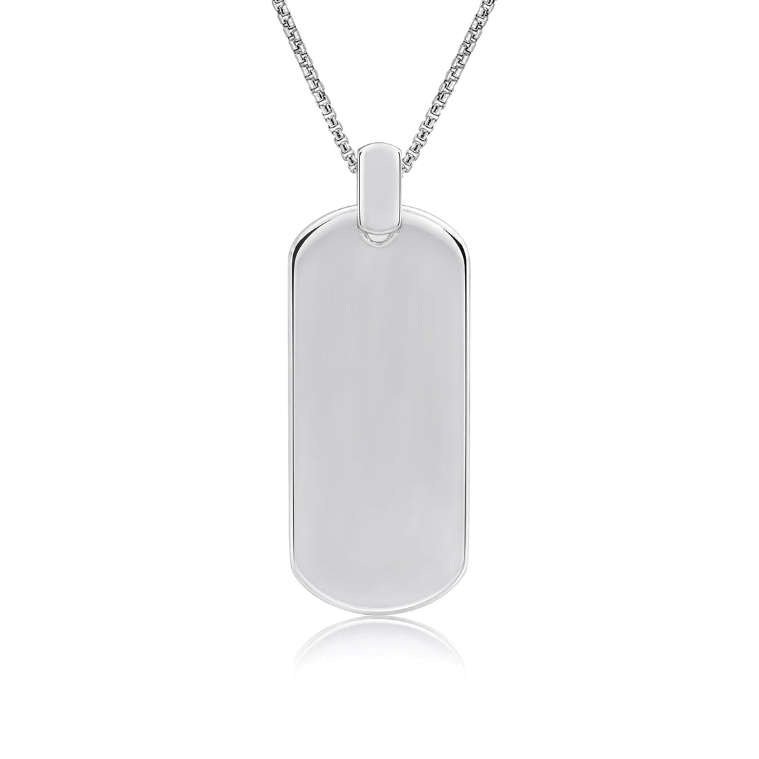 Silver Black Spinel Chevron Pendant