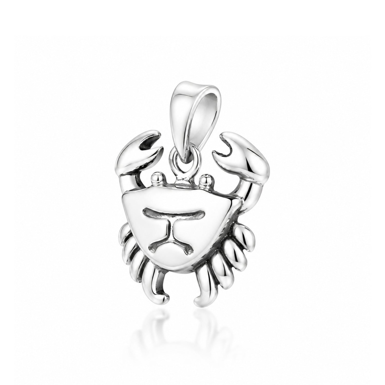 Silver Cancer Crab Zodiac Rakhi Pendant