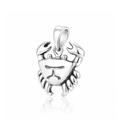 Silver Cancer Crab Zodiac Rakhi Pendant