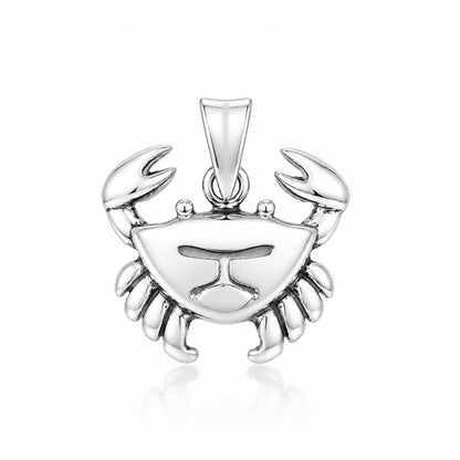 Silver Cancer Crab Zodiac Rakhi Pendant