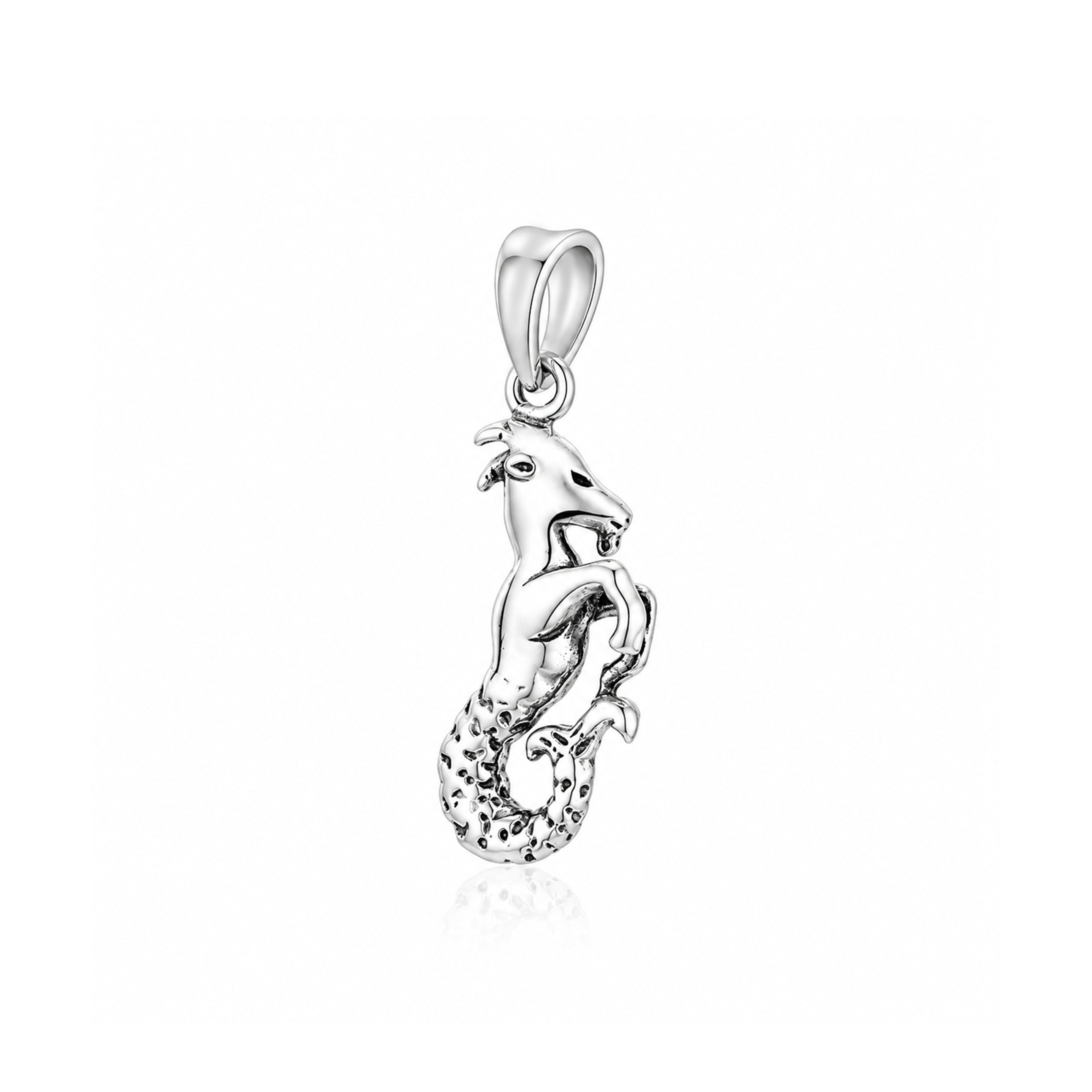 Silver Capricorn Zodiac Rakhi Pendant