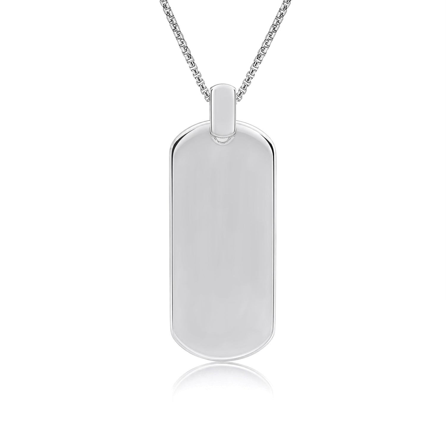 Silver Dog Tag Rakhi Pendant