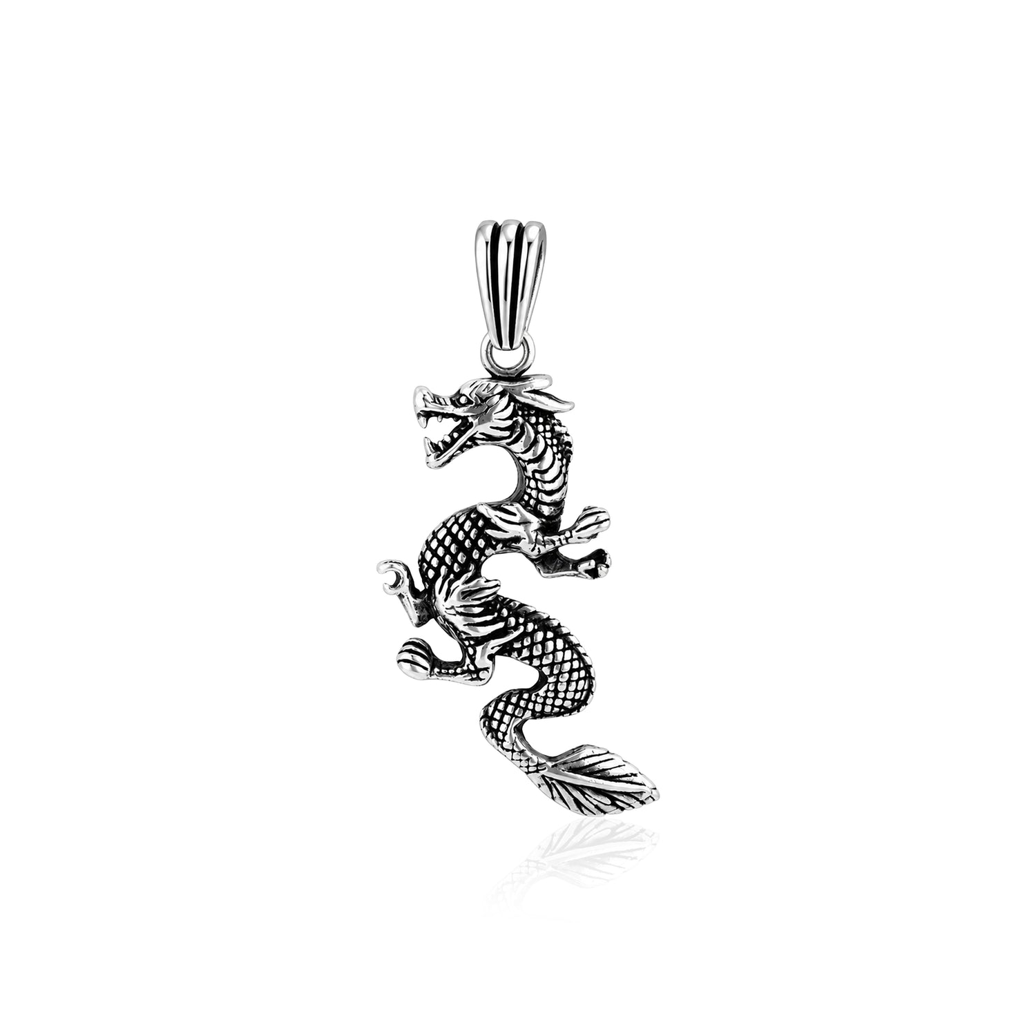 Silver Dragon Rakhi Pendant