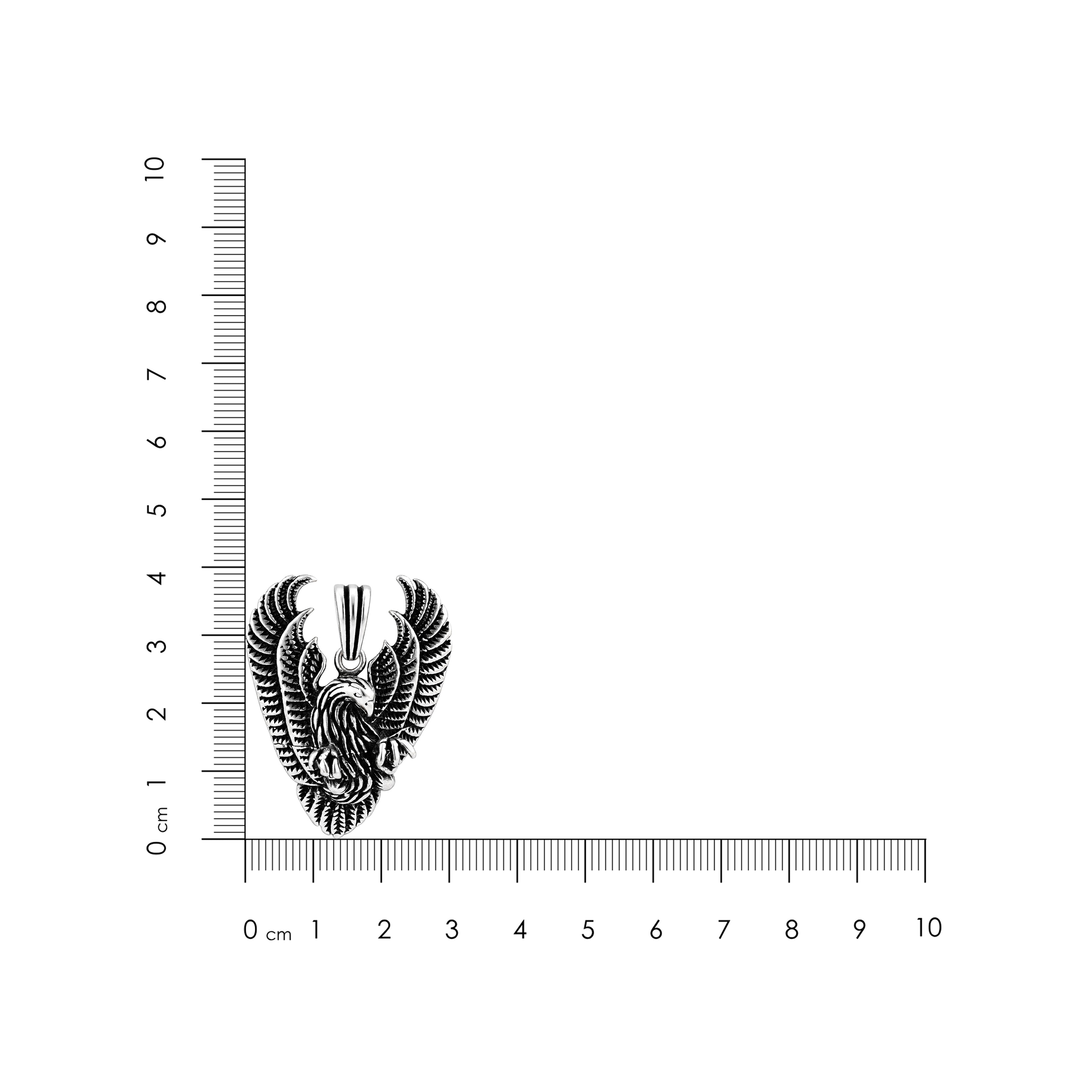 Silver Eagle Wings Rakhi Pendant
