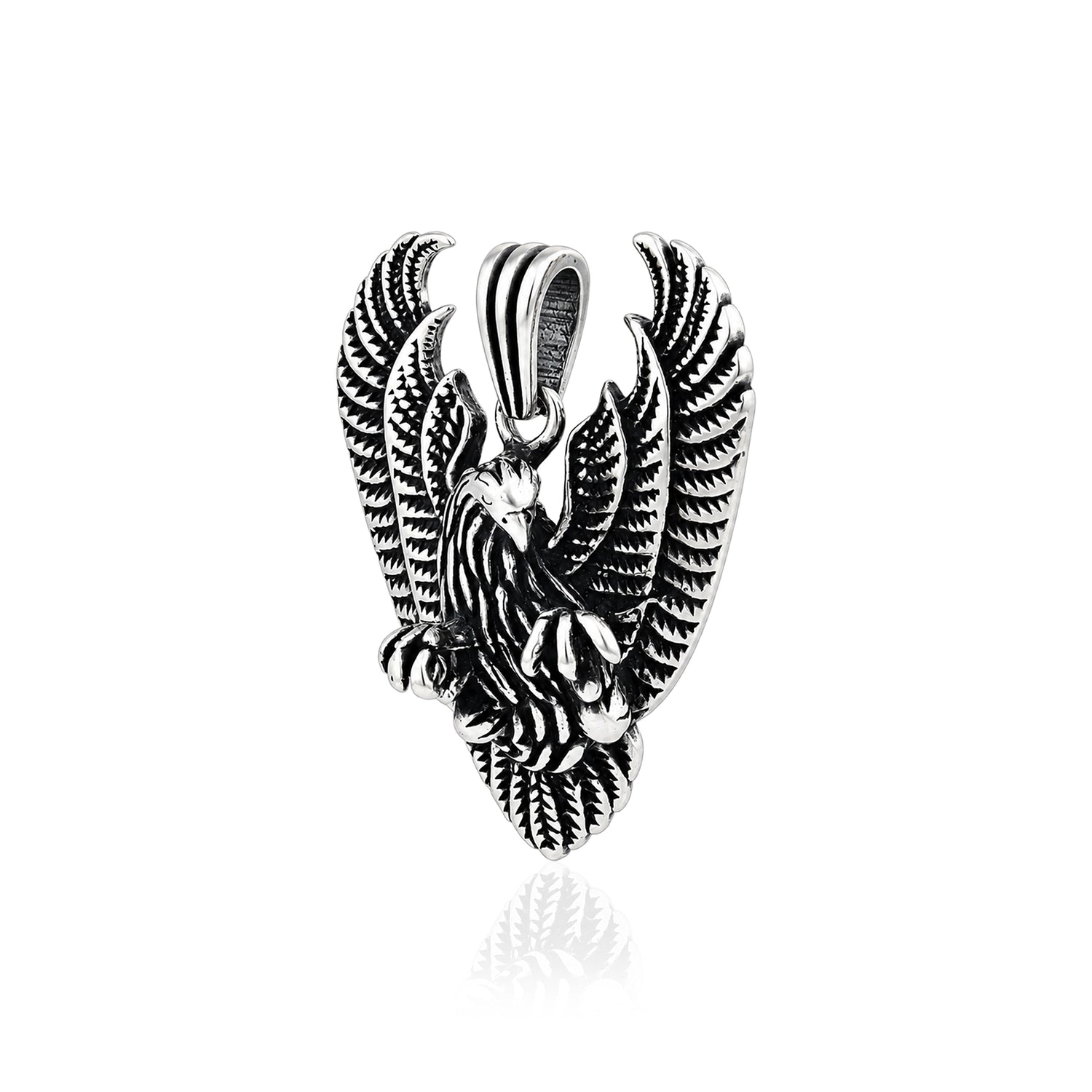 Silver Eagle Wings Rakhi Pendant