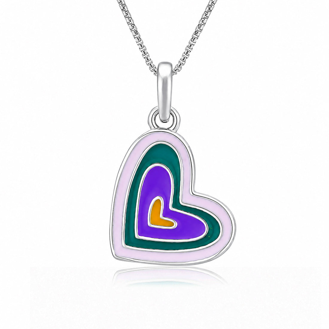 Silver Heart Kids Pendant