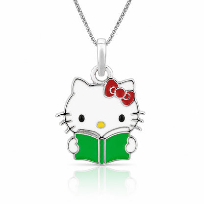 Silver Kitty Kids Pendant