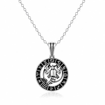 Silver Scorpio Zodiac Pendant
