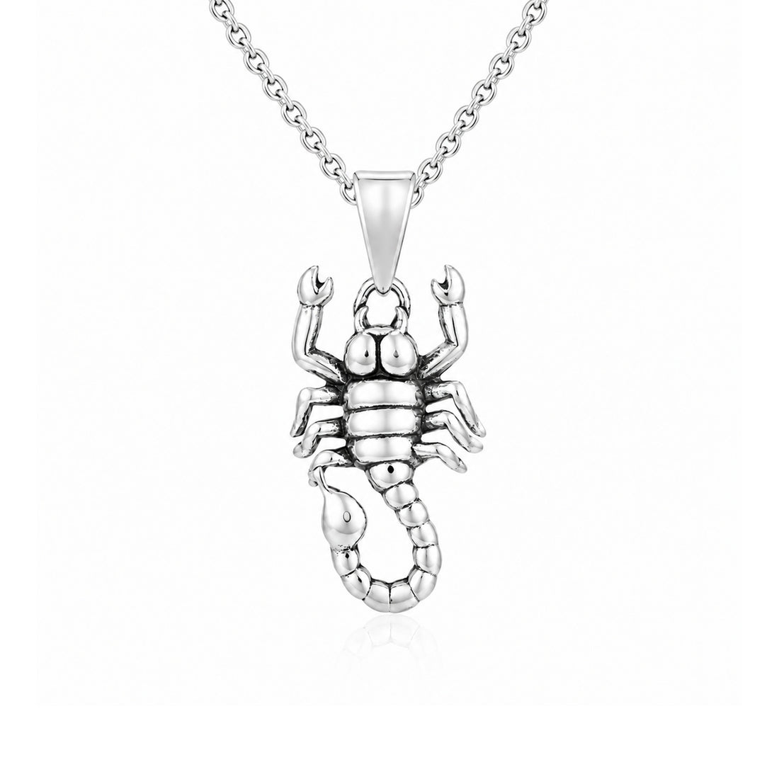 Silver Scorpion Zodiac Pendant