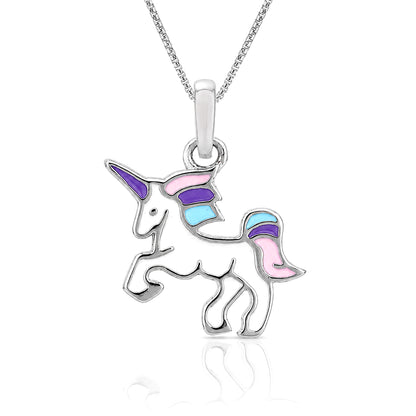 Silver Unicorn Kids Pendant