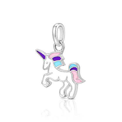 Silver Unicorn Kids Rakhi Pendant