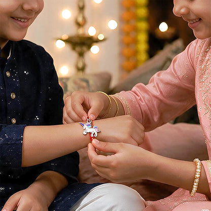 SilverUnicorn Kids Rakhi Pendant