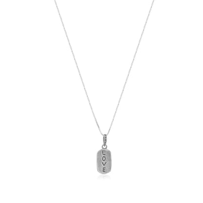 925 My Life My Rules Rhodium Plated Statement Chain Pendants