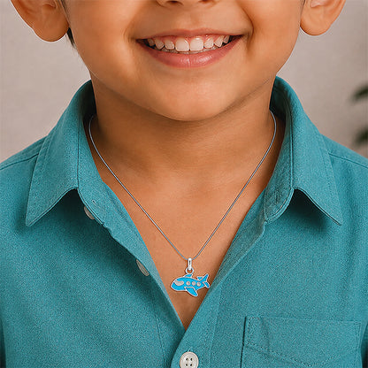 Silver AirplaneKids Rakhi Pendant