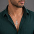Silver AnchorCross Rakhi Pendant