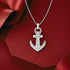 Silver Anchor Cross Pendant