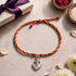 Silver Anchor Cross Rakhi Pendant