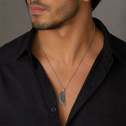 Silver Angel Wing Rakhi Pendant