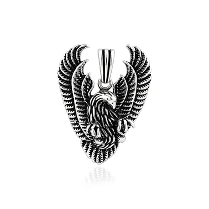 Silver Antique Eagle Pendant