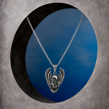 Silver Antique Eagle Pendant