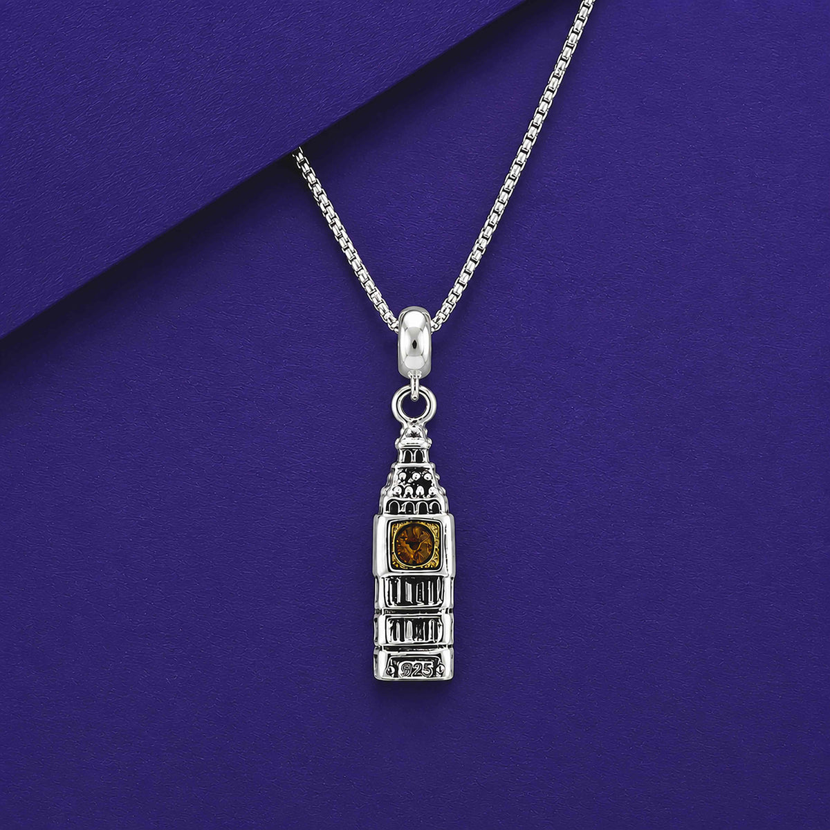 Silver Big Ben London Pendant
