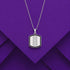 Silver Black Enamel Shield Pendant