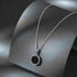 Silver Black Onyx Medallion Pendant