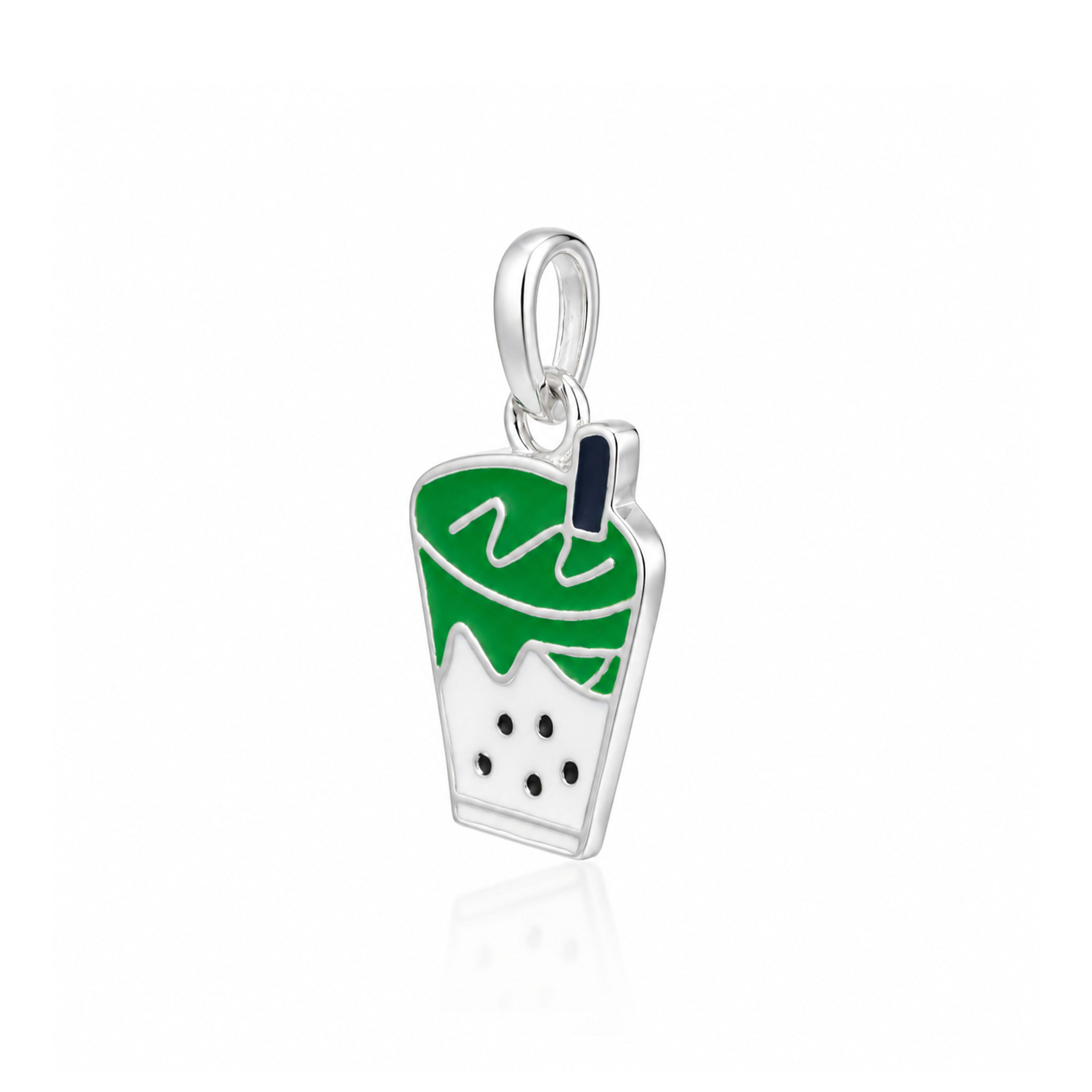 Silver BobaTea Kids Rakhi Pendant