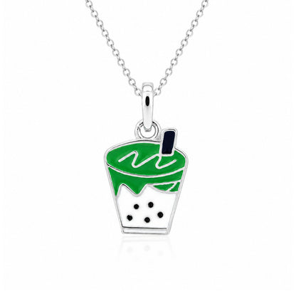 Silver Boba Tea KidsRakhi Pendant