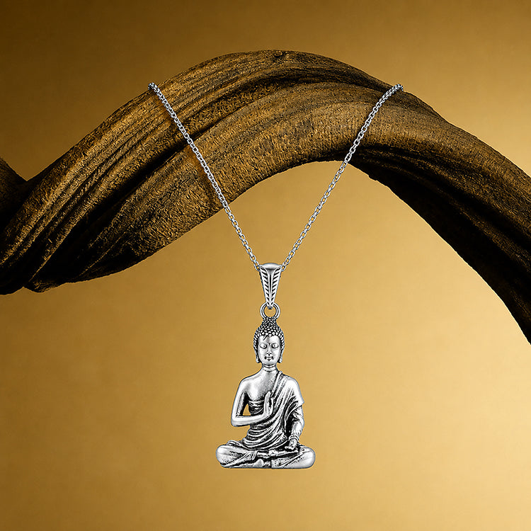 Silver Buddha Antique Pendant