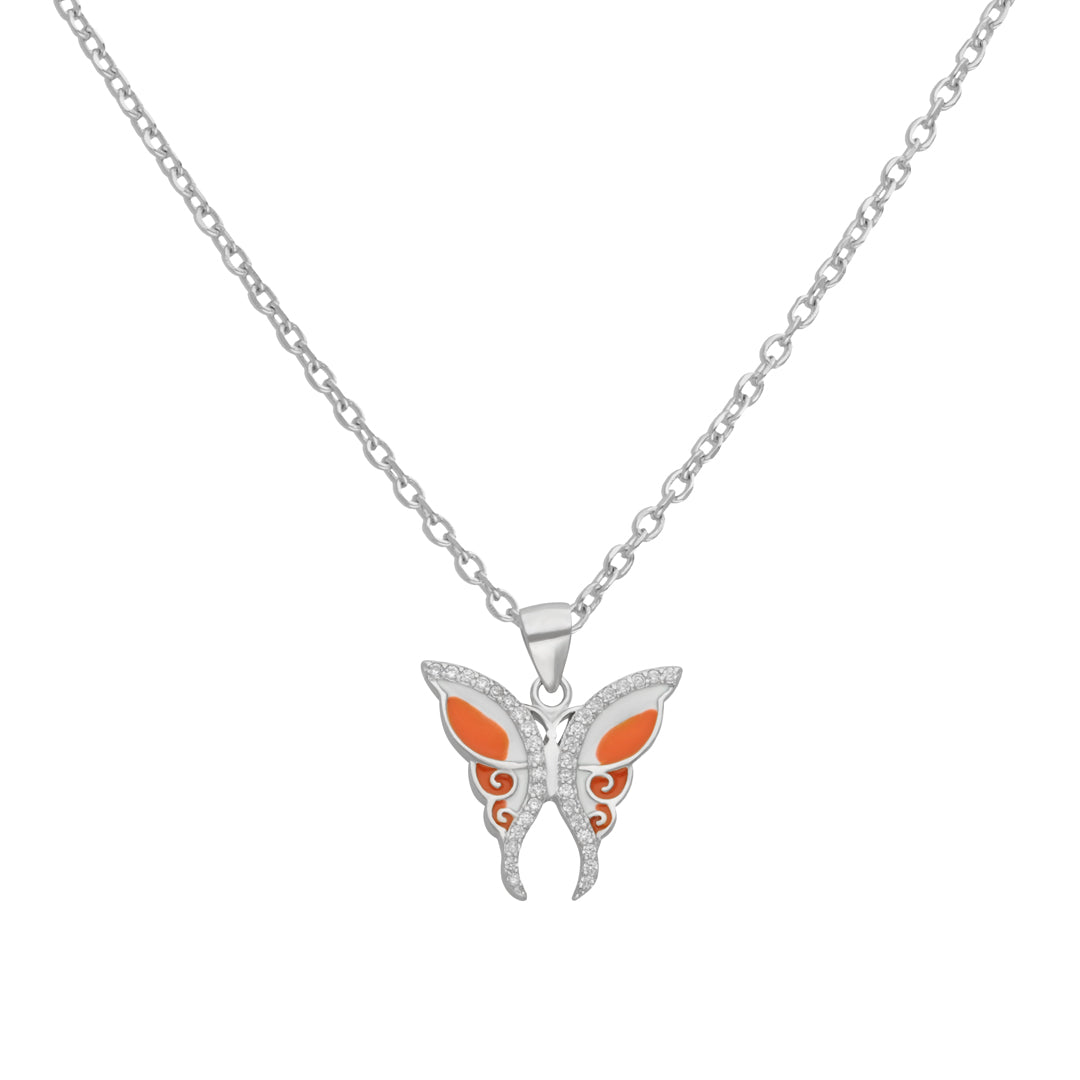 Silver Butterfly Pendant