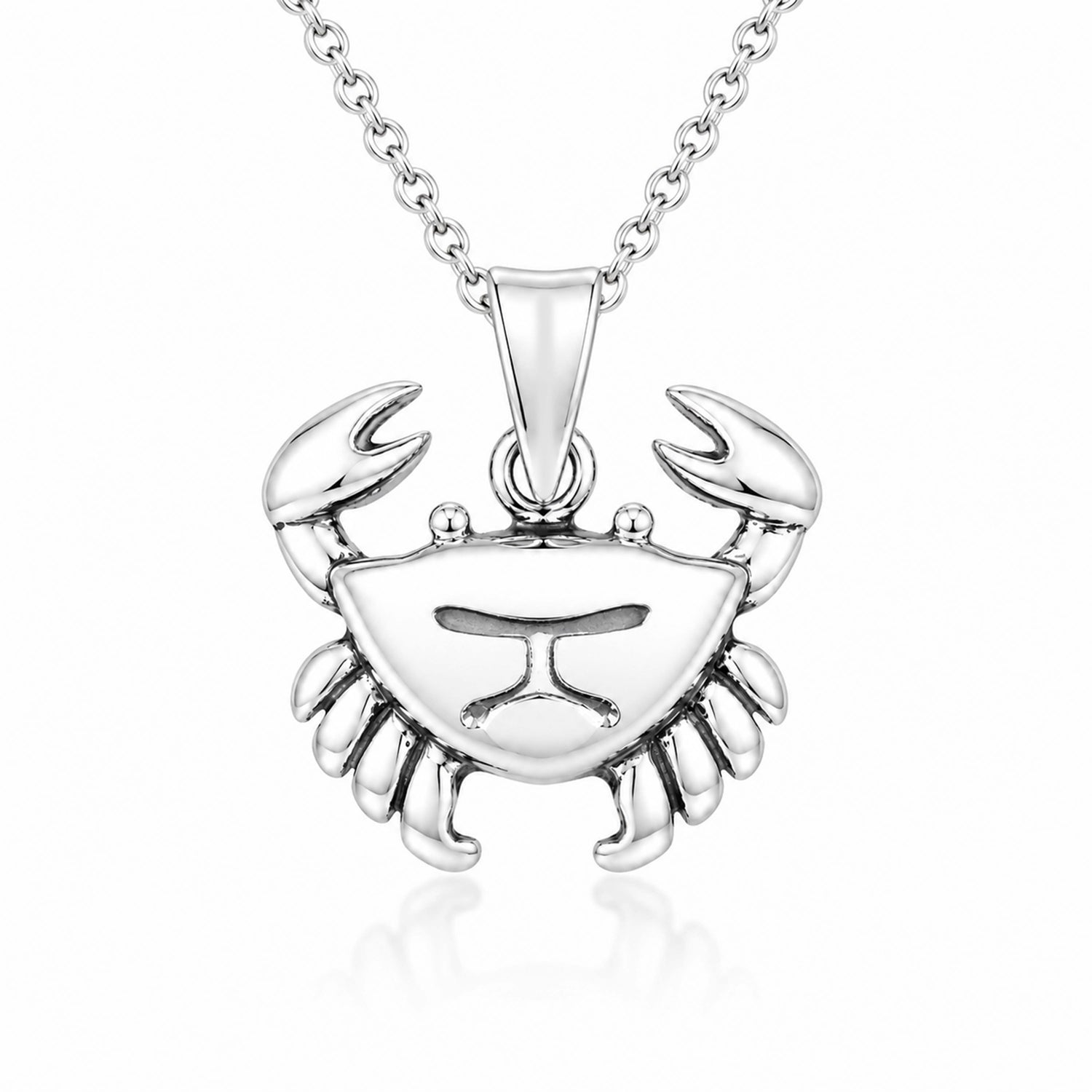 Silver Cancer Crab Zodiac Rakhi Pendant