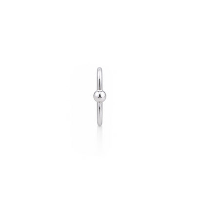 Silver Captive Bead Nose Hoop Ring