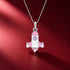 Silver Colourful Rocket Pendant