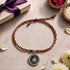 Silver Crowned Lion Medallion Rakhi Pendant