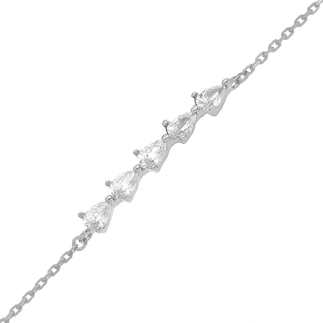 Silver Delight Droplet Bracelet Online