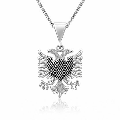 Silver Double Headed Eagle Rakhi Pendant