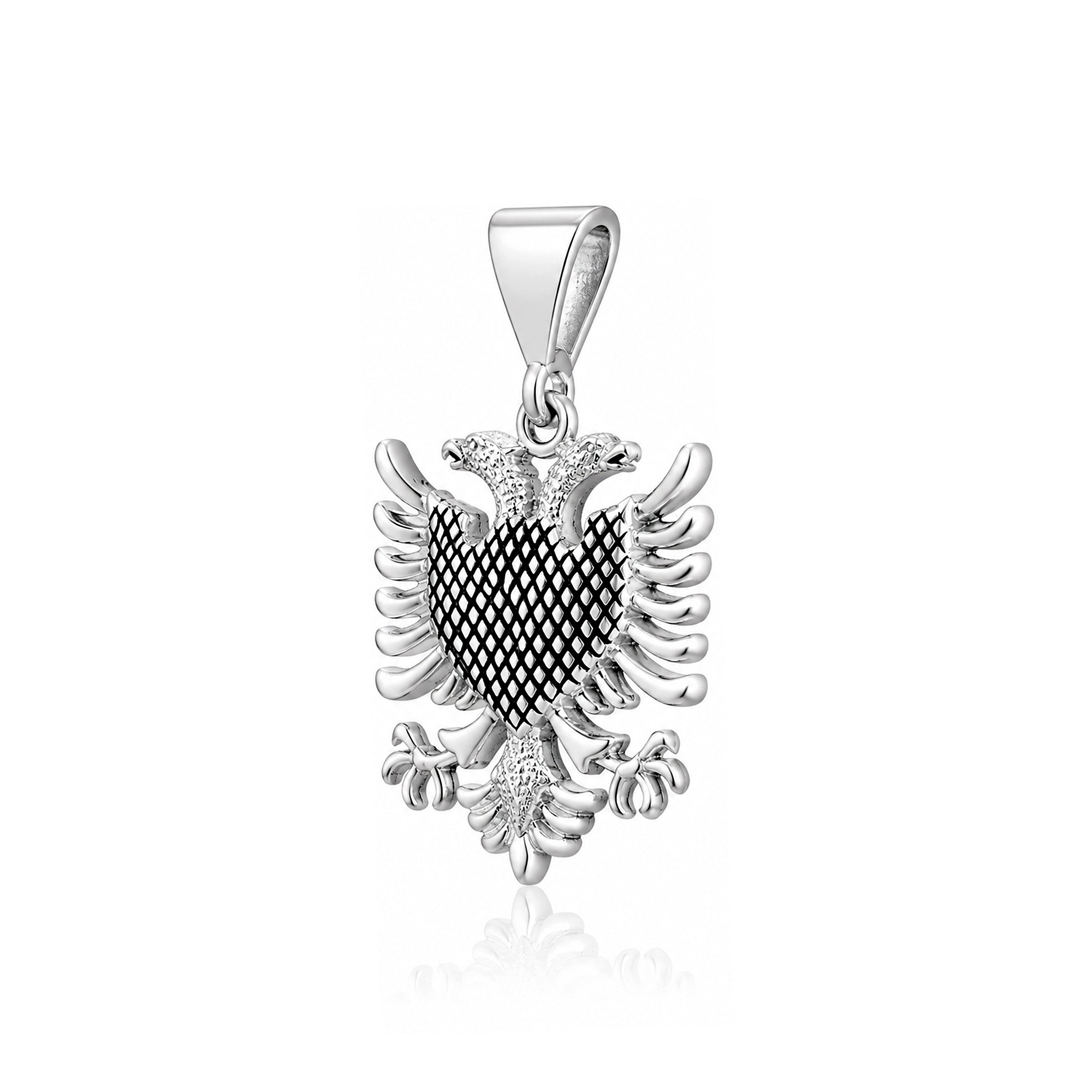 Silver Double Headed Eagle Rakhi Pendant