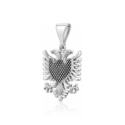 Silver Double Headed Eagle Rakhi Pendant
