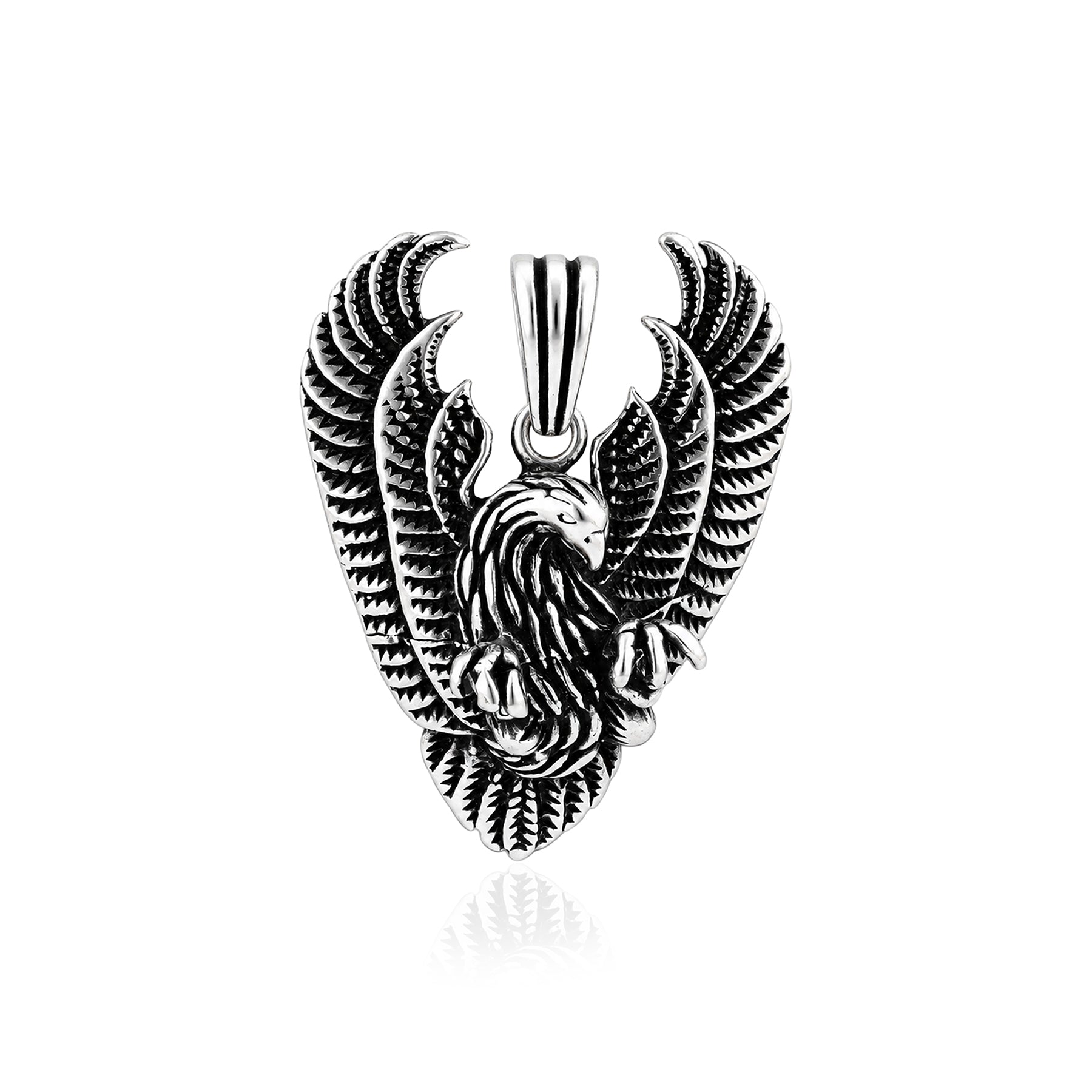 Silver Eagle Wings Rakhi Pendant